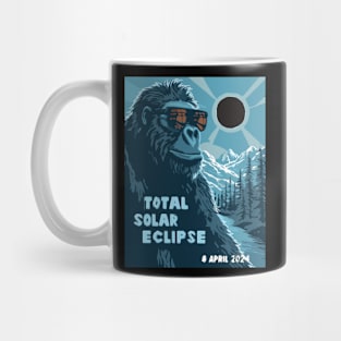 Cool Bigfoot Solar Eclipse 2024 Memorabilia Mug